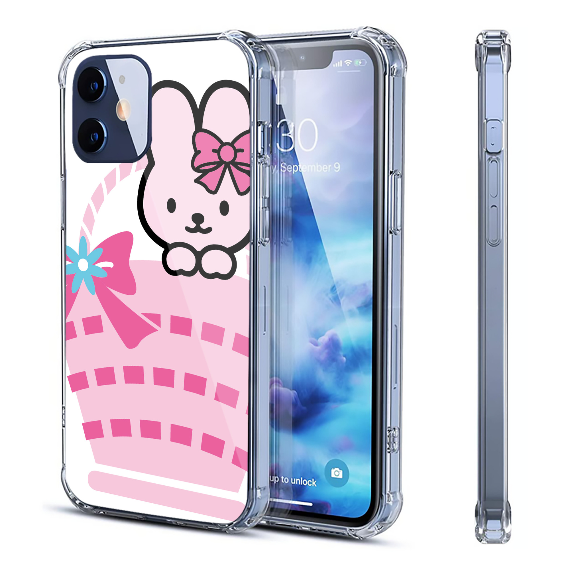 （画像用） Hello Kitty ハローキティ 【iPhone 12シリーズ対応】透明スマホケース（クリアソフトケース）